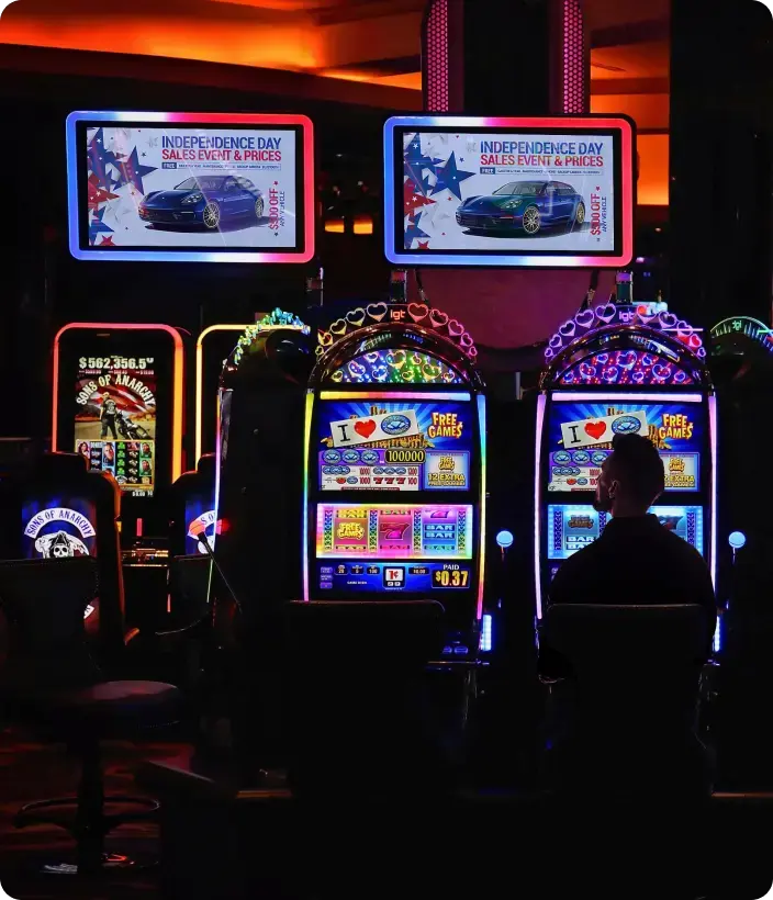 Digital signage software for casinos and gaming venues