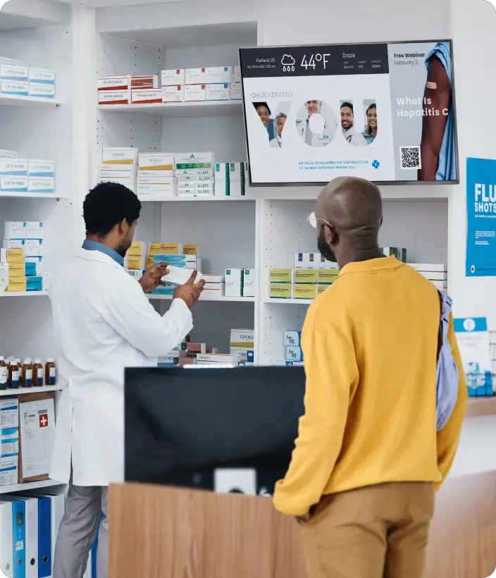 Digital signage software for POC advertising