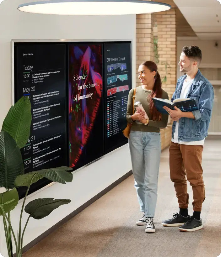 Digital signage software for universities and colleges